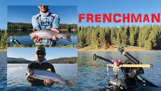 preview picture of video 'Frenchman Lake Trout fishing CA'