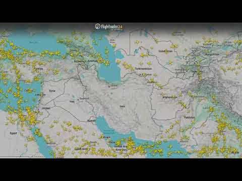 LIVE: Flight Tracker Shows Iranian Airspace Empty After Strikes, Flights Diverted Worldwide