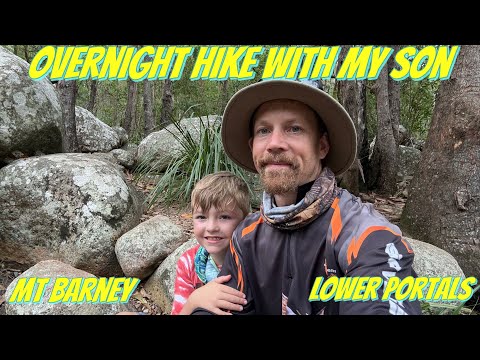 Overnight hike with my son - Mt Barney lower portals
