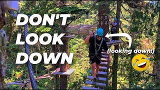A Day on Grouse Mountain: The Grouse Grind, Zip Lines, Ropes Course, Bears, and Food!