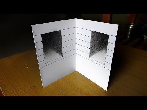How To Draw 3D Hole For Kids - 3D Trick Art On Paper - Easy Anamorphic Illusion🤫🤫🤫 | 2022 Drawing