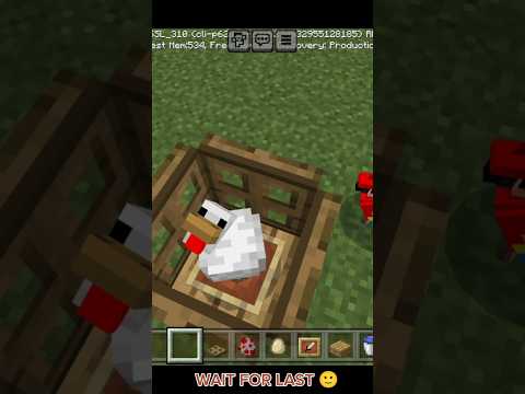 INSANE Minecraft Chicken Nest Trick! 😱🐔 #viral