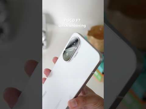 Thumbnail for POCO F7 white quick unboxing