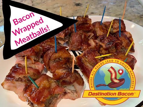 How to Make Bacon Wrapped Meatballs