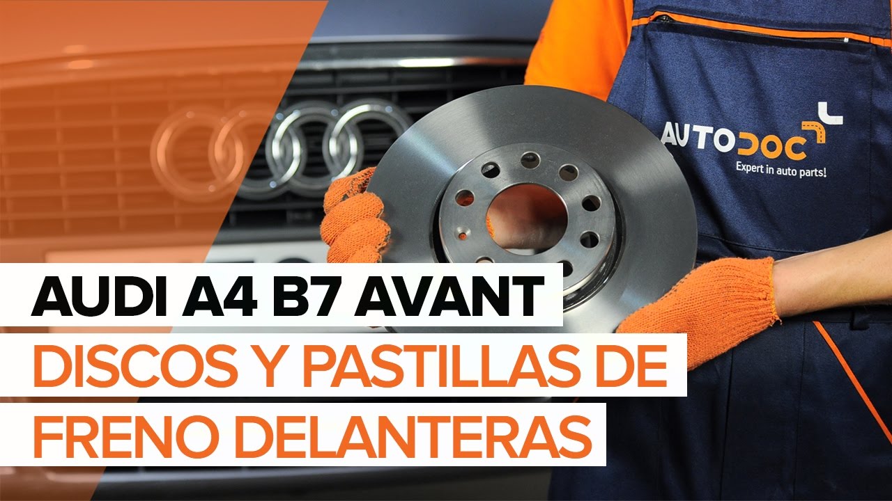 Cómo cambiar: discos de freno de la parte delantera - Audi A4 B7 Avant | Guía de sustitución