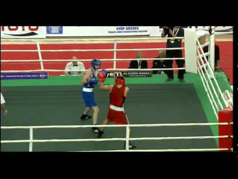 Welter (69kg) SF - Gheorghe (ROU) vs Nolan (IRL) - 2012 European Olympic Qualifying Event