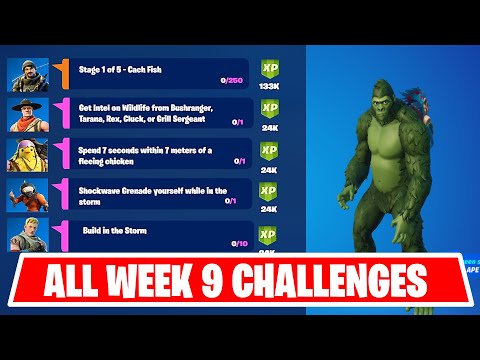 All Week 9 Challenges in Fortnite | How to Unlock Rachel Roth FREE| Week 9 Epic Quest Guide