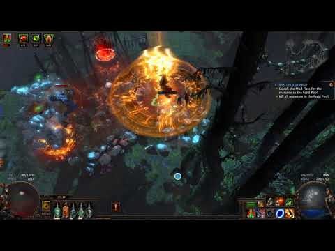 Path of Exile 3.1: SSF AHC lv93 Ascendant ALMOST RIP in T11 Spider Forest