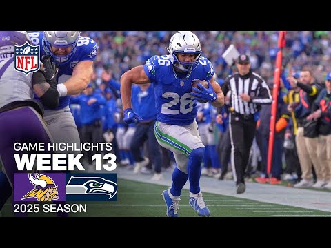Minnesota Vikings vs. Seattle Seahawks Game Highlights | NFL 2025 Season Week 13