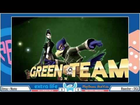 Extra Life: Jinsu + Nunu vs. Rooster + DGL - Smash 4 Doubles