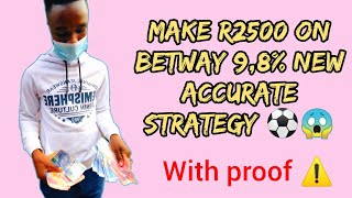 Win R2500 on betway | working strategy💯 | with proof🤑🤑🇿🇦