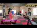 Tollywood Heroine Actress Krithi Shetty Exclusive Kickboxing Workout Training Somasfit