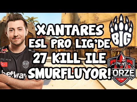 XANTARES 14 DIFF. İLE OYNUYOR! FORZE'A KARŞI 27 KILL SMURF! BIG vs forZe - EPL S12