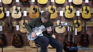 Video thumbnail for Gretsch G6129T Players Edition Jet FT - Light Blue Pearl - DEMO by Manchester Music Mill