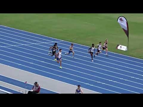 1Ht2. 100m U13 Boys, 2023 QLD Athletics Championships, QSAC 11 March 2023