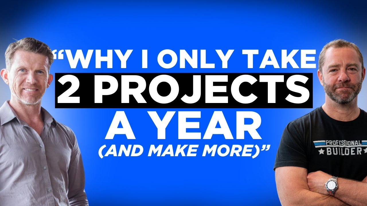 Why This Award-Winning Builder Only Takes 2 Projects At A Time (His Profit-Driven Approach Revealed)