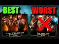 The BEST And WORST Packs In MK Mobile