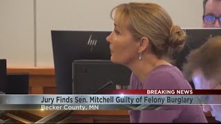 Sen. Nicole Mitchell found guilty of felony burglary in Becker County