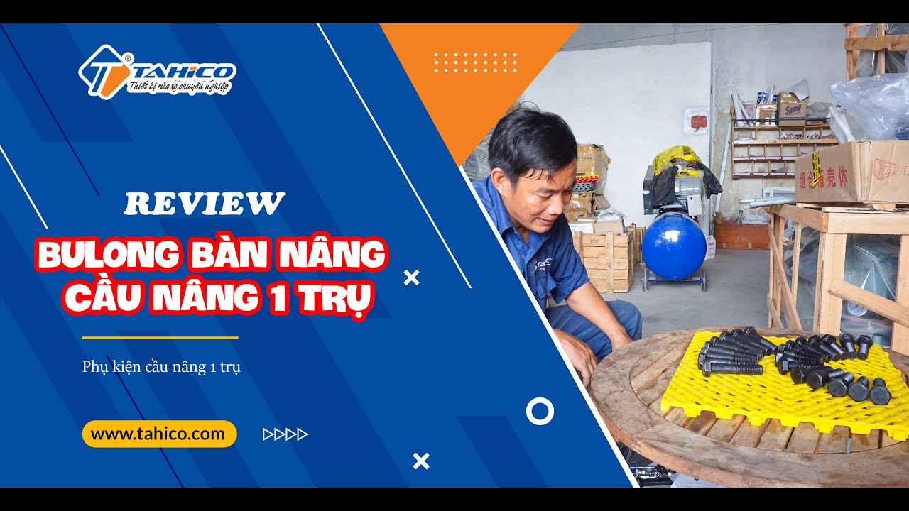 Bulong lắp bàn nâng của cầu nâng 1 trụ rửa xe 15