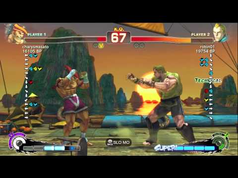 robin01 [Abel] vs charysmasato [Adon] SSF4 Japanese Online Ranked Matches - TRUE-HD