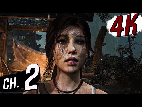 [4K 60] Tomb Raider 2013 (100%, Hard Difficulty) Walkthrough part 2 - Mountain Rendezvous