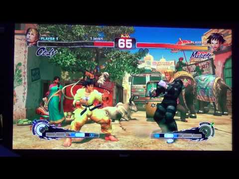 Super Arcade's Friday Dojo Street Fighter 4 AE Kurry Fiend (Cody) vs Team Seaslug (Makoto)