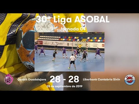 LIGA ASOBAL J04: Quabit Guadalajara - Liberbank Cantabria Sinfín 28-28