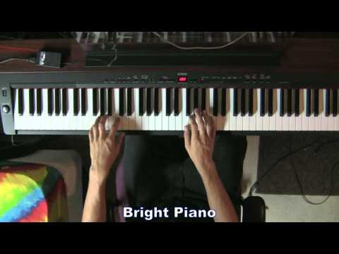 Yamaha P-155 Digital Piano - Demo of 3 Piano Brilliance Settings (HD)