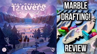 12 Rivers Board Game Review - Marble Drafting!