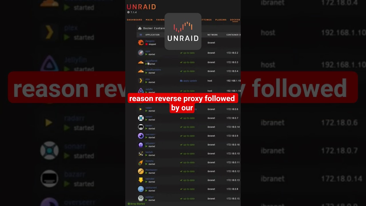 Unraid Docker Start Order Explained in 25 Seconds 🚀 #Unraid #Docker #SelfHosting #HomeLab #IBRACORP