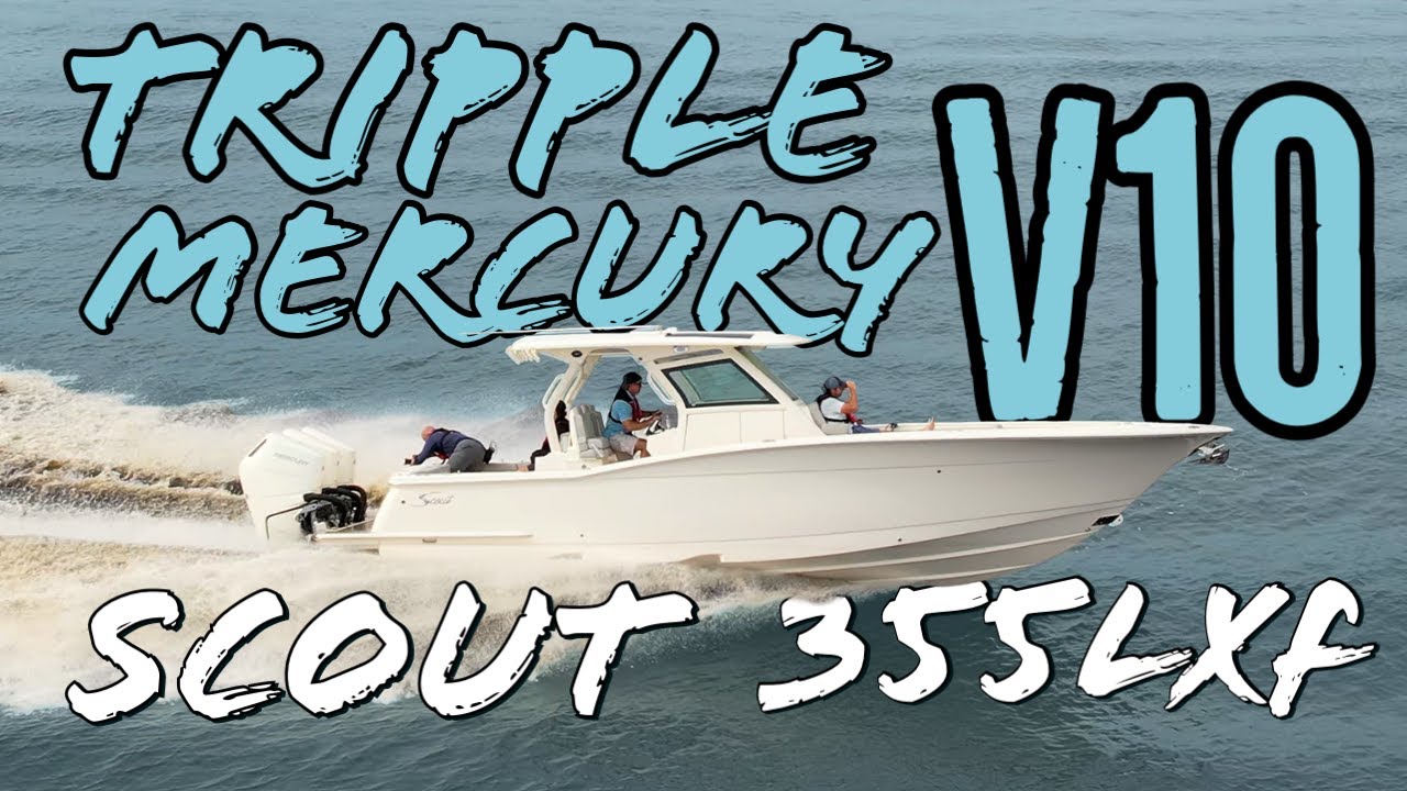 Let’s see how trip 350 V10’s push this Scout 355LXF around Lake X!