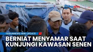 Prabowo Blusukan Diam-diam Pakai Mobil Pelat Hitam di Pinggir Rel Kawasan Senen