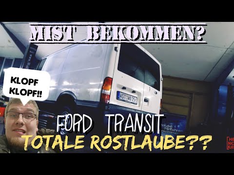 We're bringing out the TÜV hammer... The Ford Transit B**SCONTAINER undergoes a rust check!