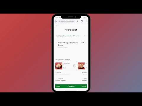How to Redeem Pizza Hut Gift Card. (Hindi)