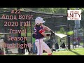 Anna Borst 2020 Fall Travel Season Highlights