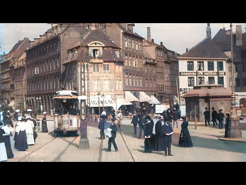 Copenhagen 1906 - [COLORIZED] - Restored footage in 2K - 60fps