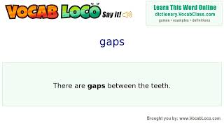 Video thumbnail for gaps