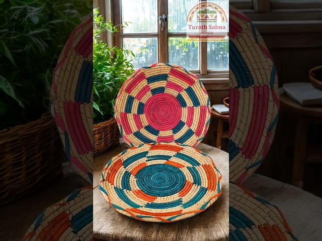 صحن خوص ملونة