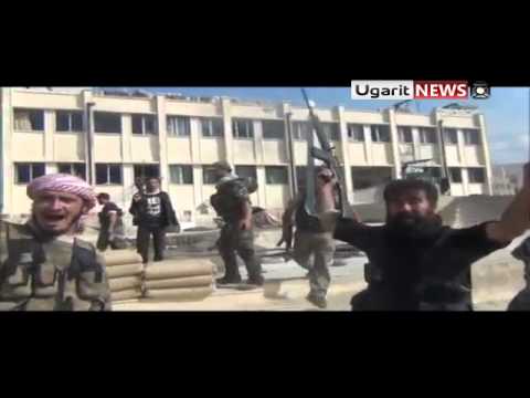 فرحة مقاتلي لواء شهداء إدلب بعد السيطرة على مدينة حارم في محافظة إدلب