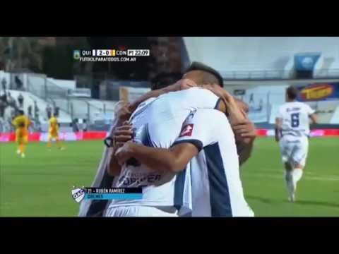 Gol de Ramírez. Quilmes 2 - Crucero 0. Fecha 8. Primera División 2015. FPT.