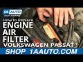 How To Install Replace Engine Air Filter Volkswagen ...