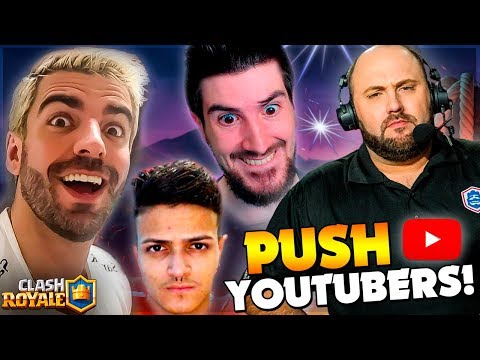 PUSH dos YOUTUBERS de CLASH ROYALE! Ft. Cauê MP, Decow e Warrior!!