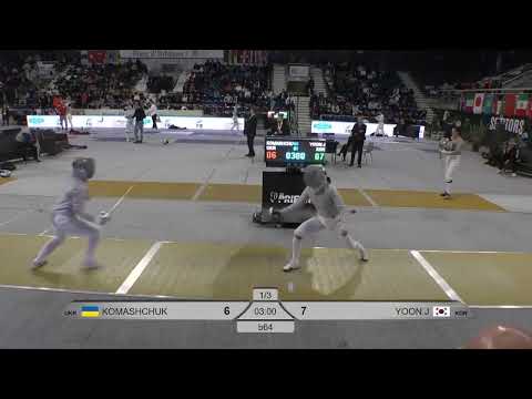 Orleans Grand Prix 2023 SWS - L64 - Alina Komashchuk UKR v Yoon Jisu KOR