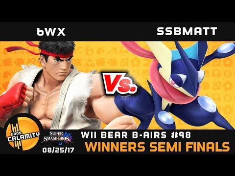 WBB #98 | 6WX (Ryu) vs SSBMatt (Greninja) - Losers Semi Finals - Smash 4 Singles