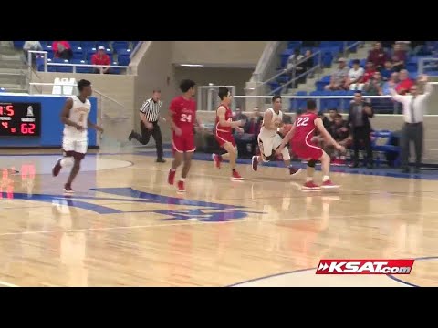 WATCH: Half-court, buzzer-beater shot helps send Harlandale to next round of playoffs