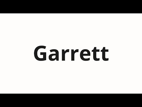 How to pronounce Garrett | Гарретт (Garrett in Russian)