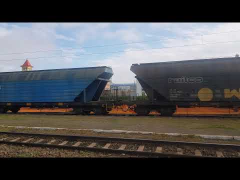 TREN DE MARFA CARGO TRANS VAGON TRAS DE LOCOMOTIVA 1081