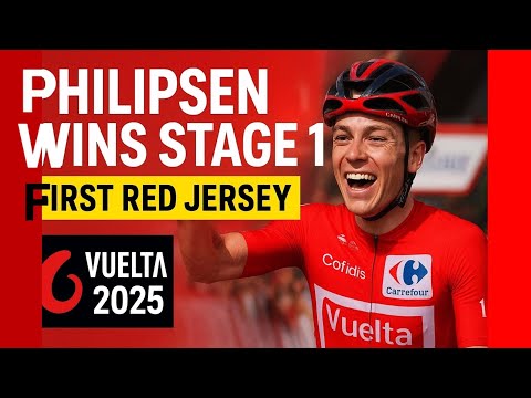 🚴 Jasper Philipsen Wins Stage 1 | Claims First Red Jersey at Vuelta a España 2025 