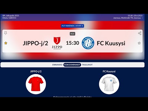 JIPPO B2 - FC Kuusysi B (20.6.) U17 Ykkönen