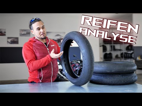 REIFENBILD-VERGLEICH am Vorderrad | Wie soll der Slick aussehen? | Motorrad | Rennstrecke
